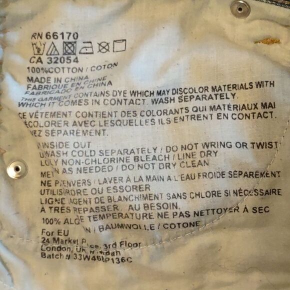 BDG Women's size S or 27 In distressed beaded studded tapestry Jean short shorts - Picture 7 of 11